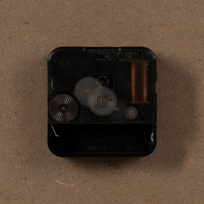 Horloge Murale Noir Doré Fer Bois MDF 61 x 2,5 x 61 cm