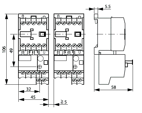 EATON ELECTRIC Relais thermique 0,6÷1A bornes à vis EATON ELECTRIC Relais thermique 0,6÷1A bornes à vis