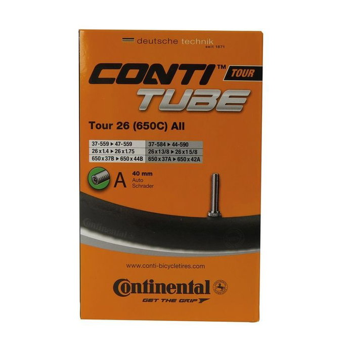 Continental Camara Conti 26X1 1/8-1.75'' Tour Presta 40 mm Continental Camara Conti 26X1 1/8-1.75'' Tour Presta 40 mm