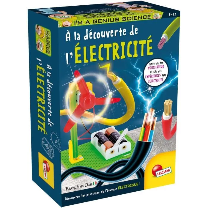 Lisciani Giochi - I'm A Genius Pocket - Découverte de l'électricité - Kit scientifique pour enfants 8 ans et plus avec composants sécurisés Lisciani Giochi - I'm A Genius Pocket - Découverte de l'électricité - Kit scientifique pour enfants 8 ans et plus avec composants sécurisés