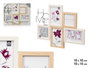 GIFTDECOR Porte-photo multiple 10x10cm et 10x15cm avec panneau décoratif