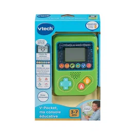 VTECH V-Pocket Ma Console Éducative Portable - Apprentissage et Jeux pour Enfants 3 à 7 Ans - Langue Français - Vert
