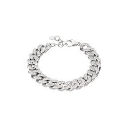 Chiara Ferragni Bracelet Bossy Chain Full Pave Blanc CZ