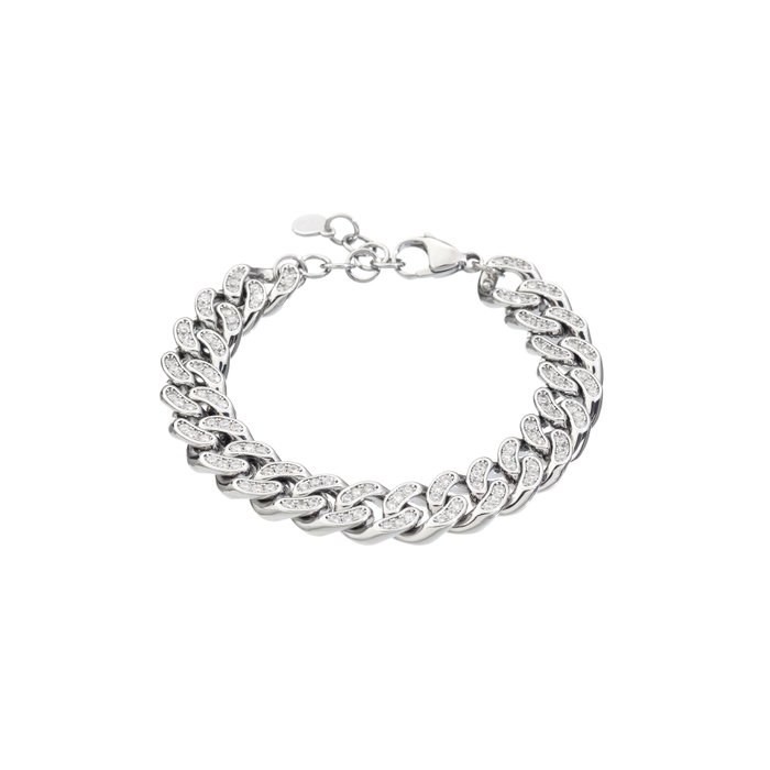 Chiara Ferragni Bracelet Bossy Chain Full Pave Blanc CZ Chiara Ferragni Bracelet Bossy Chain Full Pave Blanc CZ