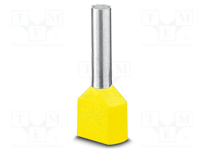 PHOENIX CONTACT Connecteur à manchon double isolé 6mm2 jaune PHOENIX CONTACT Connecteur à manchon double isolé 6mm2 jaune