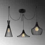 D By M.Red Suspension lustre D de 114 cm - Noir