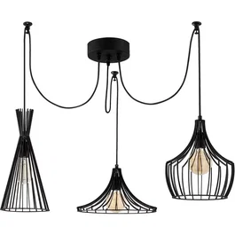 D By M.Red Suspension lustre D de 114 cm - Noir