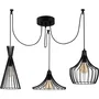 D By M.Red Suspension lustre D de 114 cm - Noir