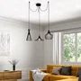 D By M.Red Suspension lustre D de 114 cm - Noir