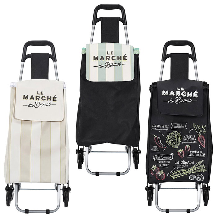 Cook Concept Chariot de courses Bistrot 6 roues