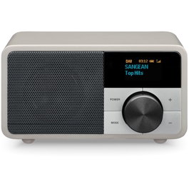 Sangean DDR7 MINI Radio Transistor Argenté Rétro DAB+/FM/Bluetooth
