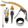 The Concept Factory Coffret d'accessoires pour le vin en bambou, 5 pièces