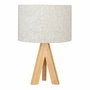 Lampe de bureau EDM 32160 Bois Tissu 18 x 18 x 30 cm E27
