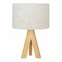Lampe de bureau EDM 32160 Bois Tissu 18 x 18 x 30 cm E27