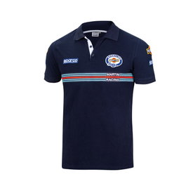 Sparco Polo Replica Martini-R Bleu marine Taille S