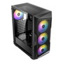 Antec AX61 Elite Boîtier PC Gaming Midi Tower Noir Micro-ATX/ITX avec Fenêtre Latérale