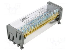 MOREK Bloc de séparation 125A 1kV pour rail DIN gris