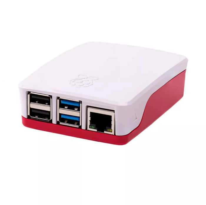Raspberry Pi Carcasse Officielle pour Raspberry Pi 4, Couleur Rouge et Blanc, Protection Résistante Raspberry Pi Carcasse Officielle pour Raspberry Pi 4, Couleur Rouge et Blanc, Protection Résistante