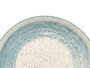 Vessia Assiette Plate Patinée Bleue 26 cm – Céramique Porcelaine Bleu et Blanc (Set de 24)