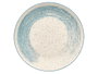 Vessia Assiette Plate Patinée Bleue 26 cm – Céramique Porcelaine Bleu et Blanc (Set de 24)