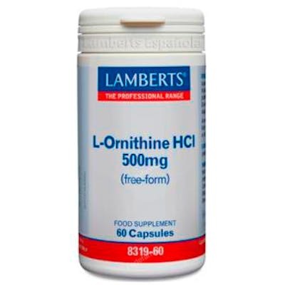 LAMBERTS L-Ornitine HCl 500 mg, 60 capsules