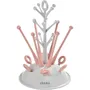 Beaba - Égoutte-biberons Arbre - Jusqu'à 6 biberons + accessoires - Séchage rapide et hygiénique - Rose