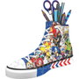 RAVENSBURGER Puzzle 3D porte-crayons en forme de chaussure Sonic the Hedgehog - 112 pièces - Longueur 21.4 cm