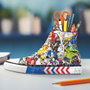 RAVENSBURGER Puzzle 3D porte-crayons en forme de chaussure Sonic the Hedgehog - 112 pièces - Longueur 21.4 cm
