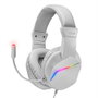 Mars Gaming MH122W Casque Gaming Filaire avec Micro, Jack 3.5 mm, Son Hi-Fi, Éclairage FRGB, Blanc