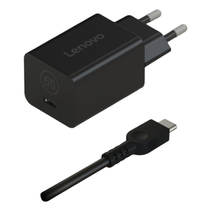 Chargeur d'ordinateur portable Lenovo 40AWGN65EU Noir 65 W Chargeur d'ordinateur portable Lenovo 40AWGN65EU Noir 65 W