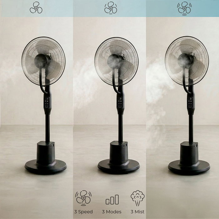 InnovaGoods Sprair Ventilateur Brumisateur sur Pied avec Télécommande