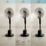 InnovaGoods Sprair Ventilateur Brumisateur sur Pied avec Télécommande