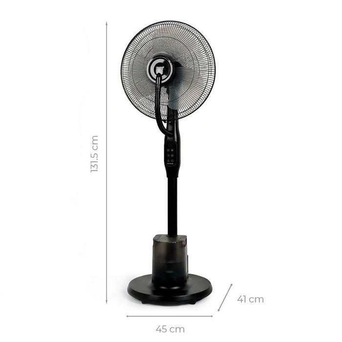 InnovaGoods Sprair Ventilateur Brumisateur sur Pied avec Télécommande