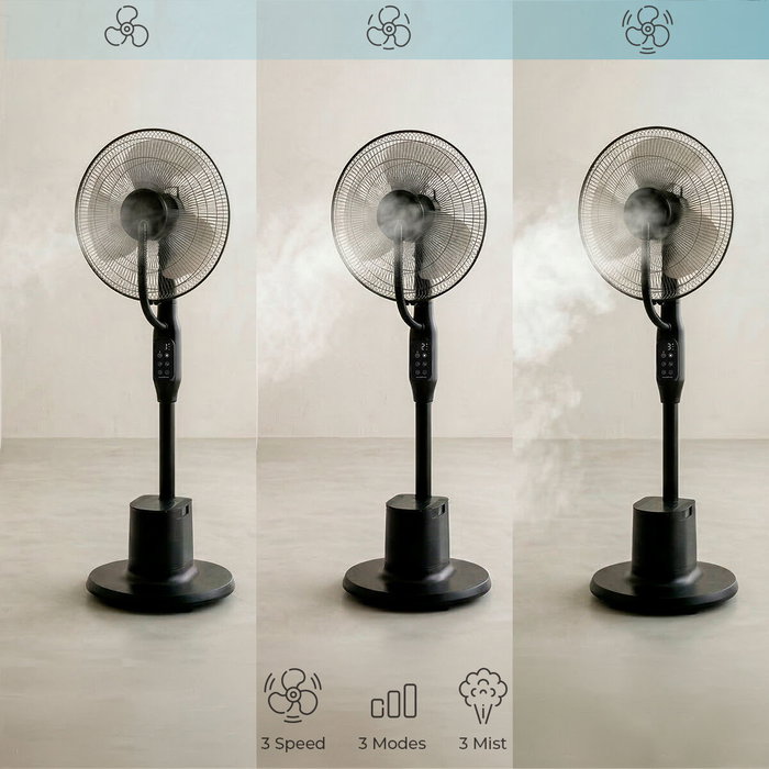 Ventilateur Brumisateur sur Pied avec Commande à Distance Sprair InnovaGoods