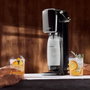 SodaStream ART Machine à eau gazeuse noire avec bouteille PET 1L et cylindre Quick Connect