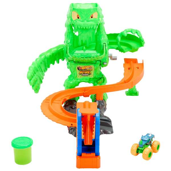 Mattel Hot Wheels Monster Trucks Combat Monstrueux Mutant avec Rhinomite 1/64 et Slime Mattel Hot Wheels Monster Trucks Combat Monstrueux Mutant avec Rhinomite 1/64 et Slime