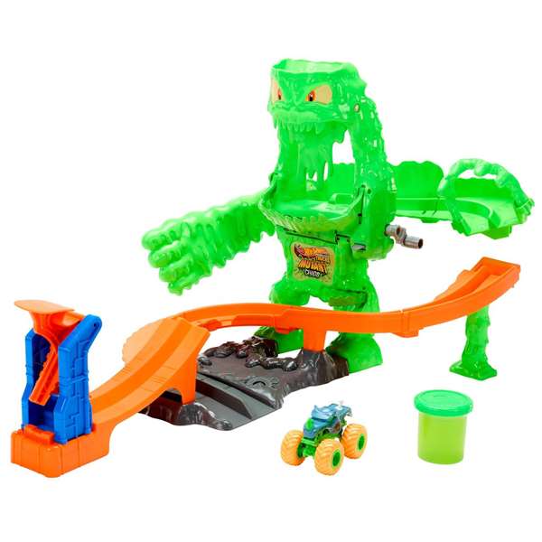 Mattel Hot Wheels Monster Trucks Combat Monstrueux Mutant avec Rhinomite 1/64 et Slime Mattel Hot Wheels Monster Trucks Combat Monstrueux Mutant avec Rhinomite 1/64 et Slime