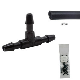 Riegolux Raccord de connexion en T pour goutte-à-goutte 4-6mm, Sac de 10 unités