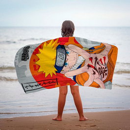 CERDÁ Serviette Naruto Shippuden en microfibre polyester - 70 x 140 cm