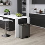 Curver DECO BIN Poubelle Duo Rectangle 52L Anthracite