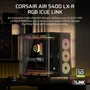 Corsair AIR 5400 - Boîtier PC Gamer ATX Mid-Tower avec Châssis à 3 Chambres, Verre Trempé, Refroidissement Exceptionnel et 3 Ventilateurs RGB à Rotor Inversé Inclus - Noir