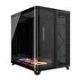 Corsair AIR 5400 - Boîtier PC Gamer ATX Mid-Tower avec Châssis à 3 Chambres, Verre Trempé, Refroidissement Exceptionnel et 3 Ventilateurs RGB à Rotor Inversé Inclus - Noir