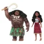 Disney Princess Coffret duo de poupées articulées Vaiana et Maui avec tenues et accessoires - JDD43