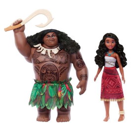 Mattel Figurines Disney Vaiana 2 Pack - Vaiana et Maui - Âge recommandé : 3 ans et plus