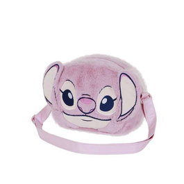 Karactermania Angel Mini sac à bandoulière en peluche cœur 17x13x7cm, rose, en polyester, pour enfants à partir de 36 mois