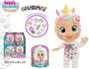 Imc Toys Muñeco Bebé Llorón Lágrimas Mágicas Charmz avec Biberon, Chupete et 2 Charms pour Compléter le Look - Modèles Assortis