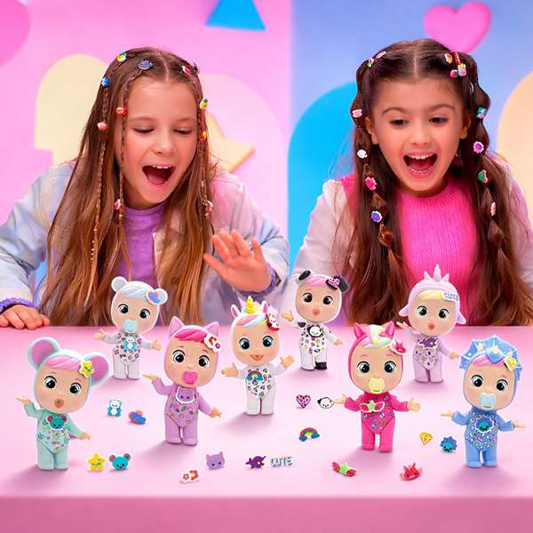 Imc Toys Muñeco Bebé Llorón Lágrimas Mágicas Charmz avec Biberon, Chupete et 2 Charms pour Compléter le Look - Modèles Assortis Imc Toys Muñeco Bebé Llorón Lágrimas Mágicas Charmz avec Biberon, Chupete et 2 Charms pour Compléter le Look - Modèles Assortis