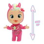 Imc Toys Muñeco Bebé Llorón Lágrimas Mágicas Charmz avec Biberon, Chupete et 2 Charms pour Compléter le Look - Modèles Assortis