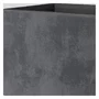 Deroma Pot de fleurs avec réserve d'eau Cube Millennium R Anthracite 39 x H39.1 cm - Résistant au gel et aux UV - Volume 40.4 L