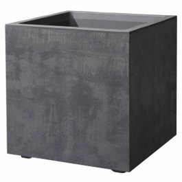 Deroma Pot de fleurs Cube Millennium R Anthracite - 39 x H39,1 cm